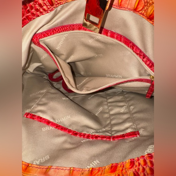 NWOT Brahmin Shira infusion ombre bucket bag Natural leather and wallet set - Picture 3 of 6